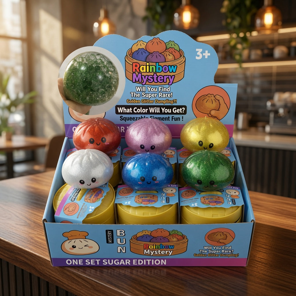 Stress-relief toy: Realistic Char Siu Bun Squishy Toy for Children, Slow Rebound Small Steamed Bun