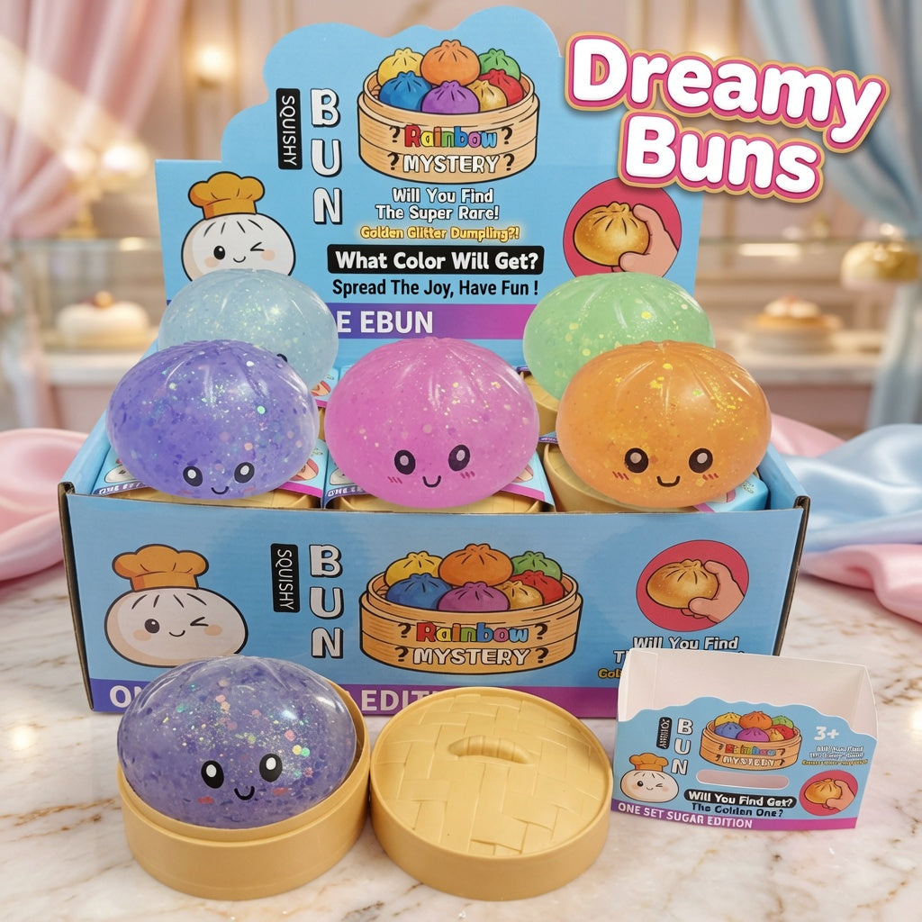 Stress-relief toy: Realistic Char Siu Bun Squishy Toy for Children, Slow Rebound Small Steamed Bun