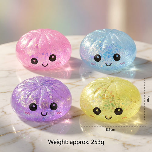 Stress-relief toy: Realistic Char Siu Bun Squishy Toy for Children, Slow Rebound Small Steamed Bun