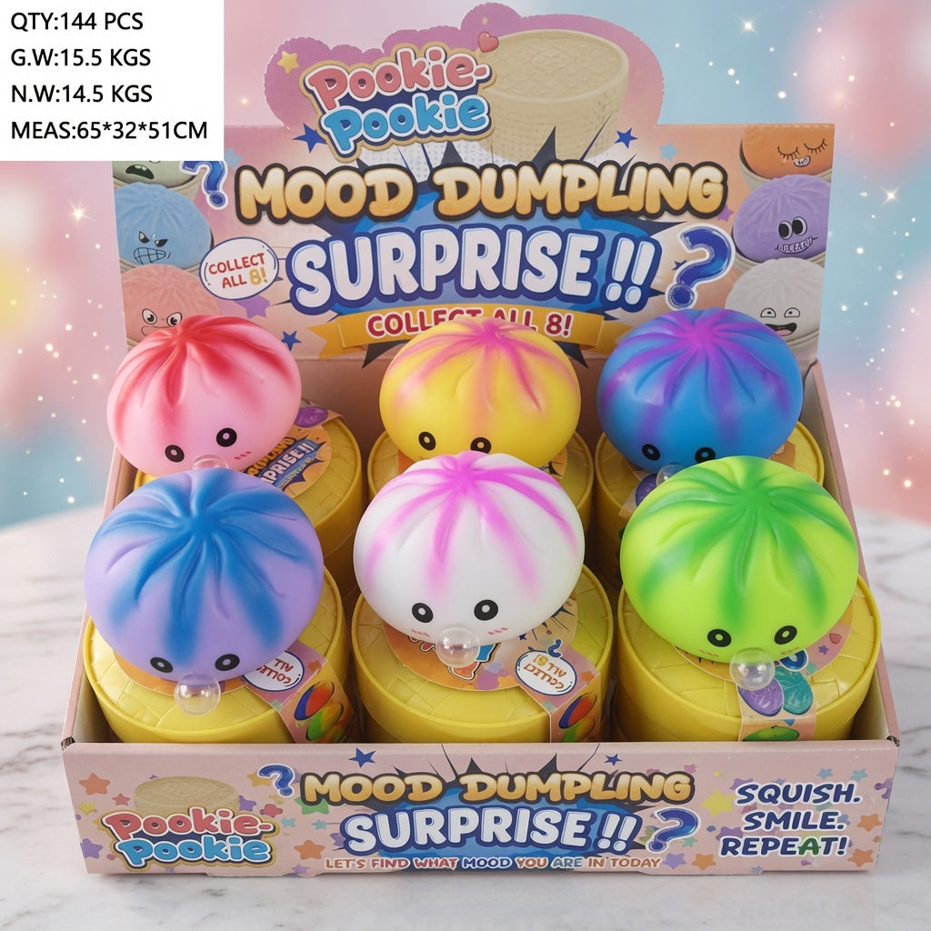 Stress-relief toy: Realistic Char Siu Bun Squishy Toy for Children, Slow Rebound Small Steamed Bun