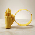 New Creative Palm-Shaped Sun Hat3D Printed Funny Outdoor Sun Protection UV Protection Hat, Yellow Funny Headwear