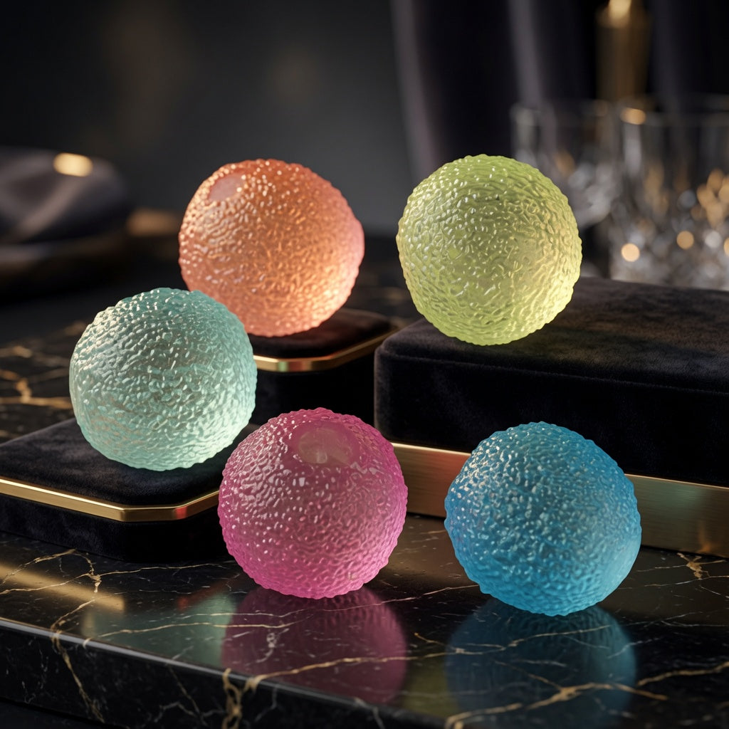 Cross-border transparent maltose texture stress-relief toy, candy texture ball, slow-rebound stress-relief toy